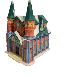 Simmerville Electric Simmering Potpourri Pot Vintage Snow Draped Church Holidays